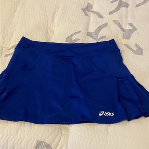 Blue ASICS tennis skirt